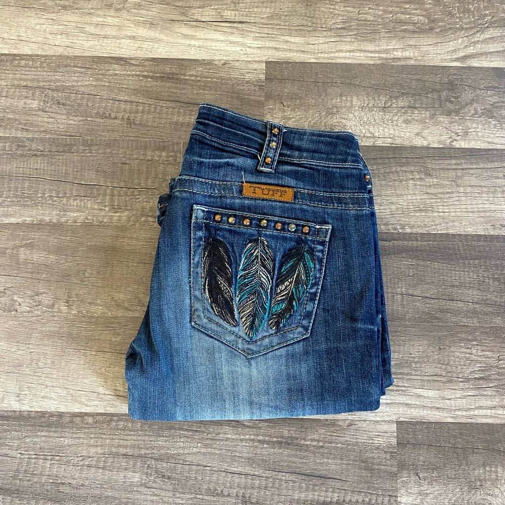 Cowgirl Tuff Feather Jeans